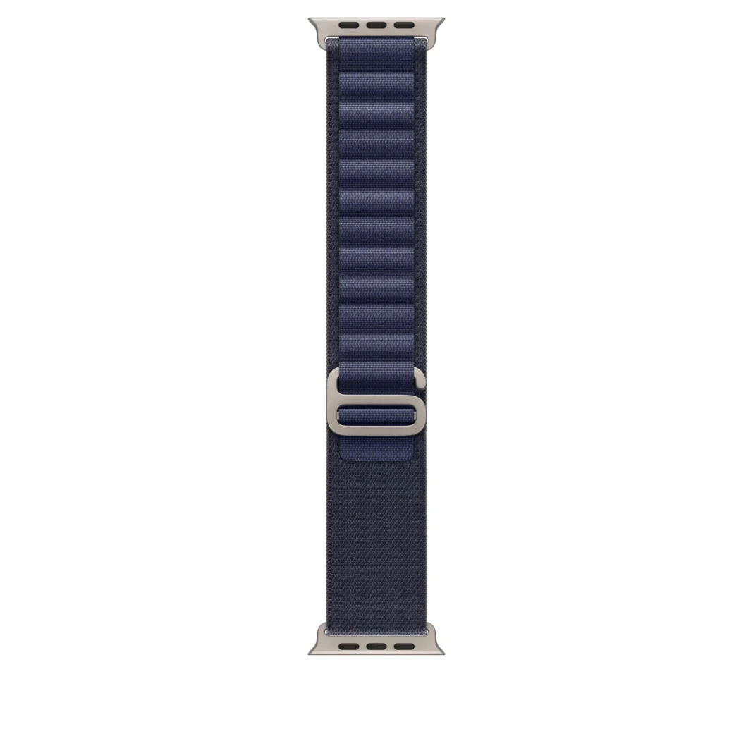 Curea Smartwatch Apple pentru Apple Watch 49mm Navy Alpine Loop  Small  Black Titanium Finish