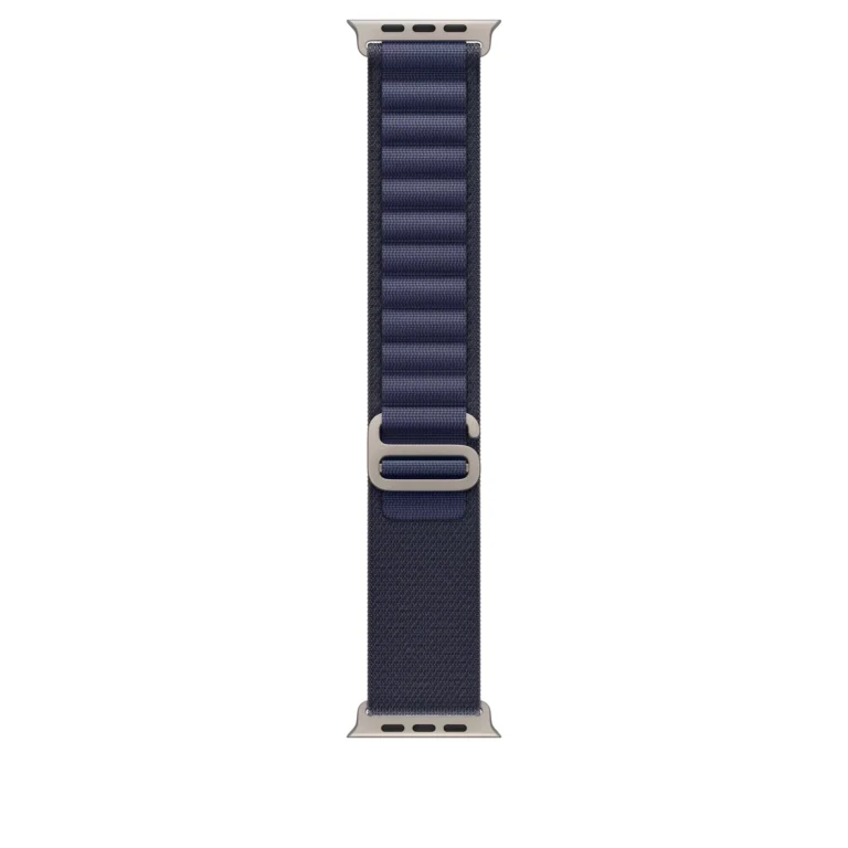 Curea Smartwatch Apple pentru Apple Watch 49mm Navy Alpine Loop  Small  Black Titanium Finish