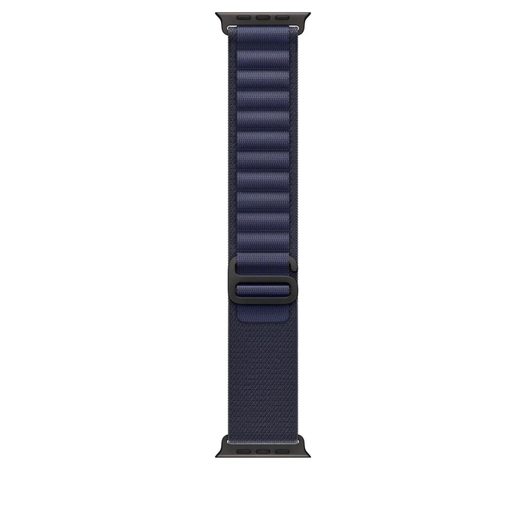 Curea Smartwatch Apple pentru Apple Watch 49mm Navy Alpine Loop  Small  Black Titanium Finish
