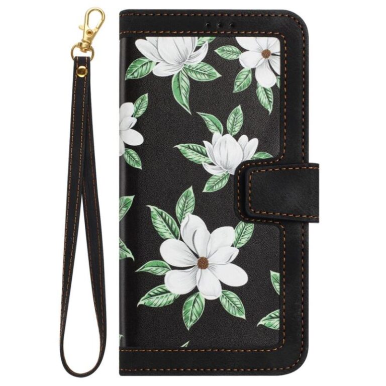 Husa Tip Carte UIQ Luxury Flowers, Inchidere Magnetica, Piele Ecologica Moale, Buzunar Carduri, Curea Detasabila, Rezistenta La Socuri, Functie Stand, Pentru Samsung Galaxy A35 5G, Roz