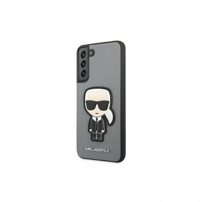 Husa Samsung Galaxy S22 Plus Karl Lagerfeld Saffiano Ikonik Karl`s Patch Negru Husa Samsung Galaxy S22 Plus Karl Lagerfeld Saffiano Ikonik Karl`s Patch Negru