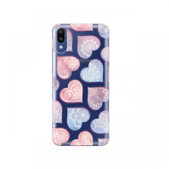 Husa Samsung Galaxy M10 Lemontti Silicon Art Hearts Husa Samsung Galaxy M10 Lemontti Silicon Art Hearts
