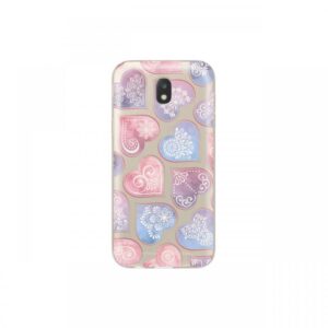 Husa Samsung Galaxy J5 (2017) Lemontti Silicon Art Hearts Husa Samsung Galaxy J5 (2017) Lemontti Silicon Art Hearts