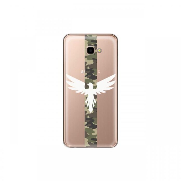 Husa Samsung Galaxy J4 Plus Lemontti Silicon Art Army Eagle Husa Samsung Galaxy J4 Plus Lemontti Silicon Art Army Eagle
