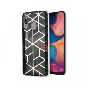 Husa Samsung Galaxy A20e Lemontti Plating Marble Pattern Soft Green Husa Samsung Galaxy A20e Lemontti Plating Marble Pattern Soft Green