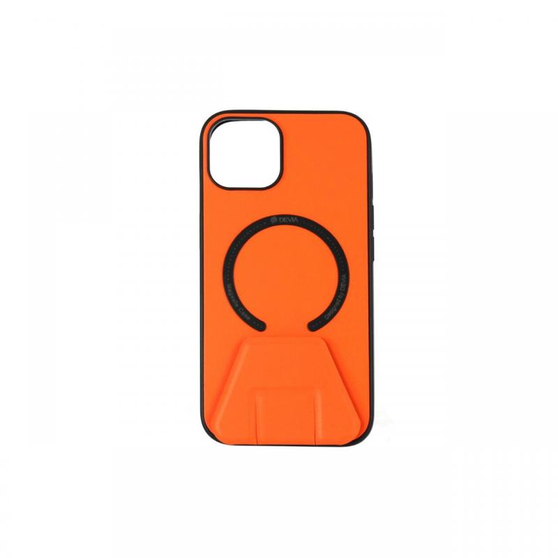 Husa cu suport iPhone 14 Devia Randy Series Magnetic Orange Husa cu suport iPhone 14 Devia Randy Series Magnetic Orange