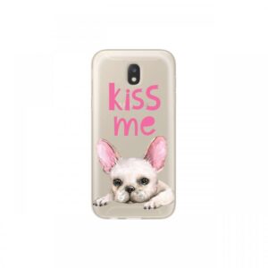 Husa Samsung Galaxy J3 (2017) Lemontti Silicon Art Pug Kiss Husa Samsung Galaxy J3 (2017) Lemontti Silicon Art Pug Kiss
