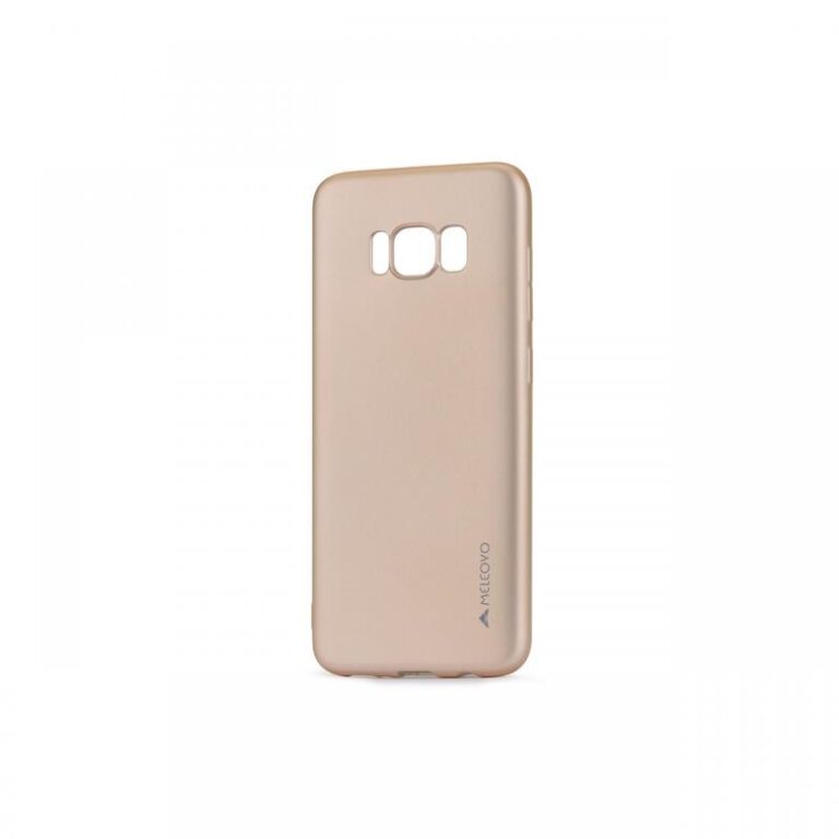 Husa Samsung Galaxy S8 G950 Meleovo Silicon Soft Slim Gold (aspect mat)