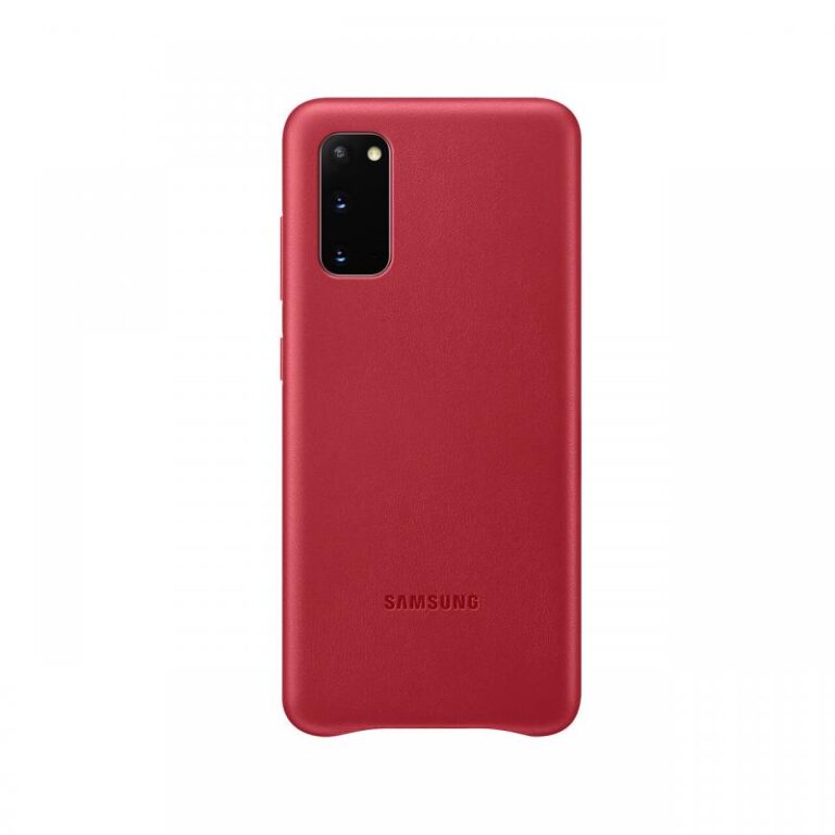 Husa Originala Samsung Galaxy S20 Leather Cover Sky Blue