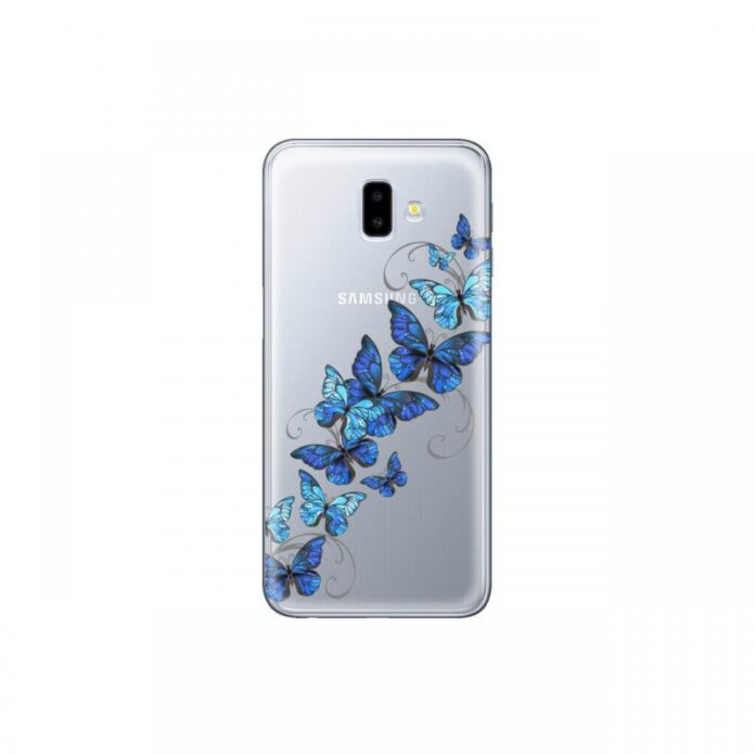 Husa Samsung Galaxy J6 Plus Lemontti Silicon Art Butterflies Husa Samsung Galaxy J6 Plus Lemontti Silicon Art Butterflies