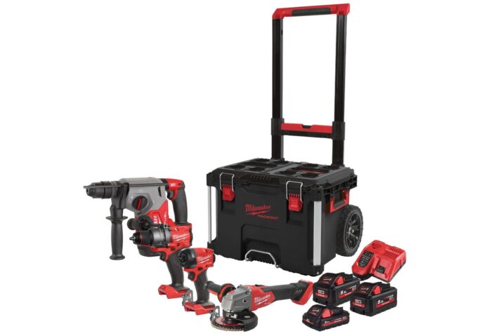 Set scule gaurire, insurubare si taiere Milwaukee M18 FPP4E-555T, 3x acumulatori M18 5.5-3Ah, incarcator M12-M18FC, cutie transport, 4933492530 Set scule gaurire, insurubare si taiere Milwaukee M18 FPP4E-555T, 3x acumulatori M18 5.5-3Ah, incarcator M12-M18FC, cutie transport, 4933492530