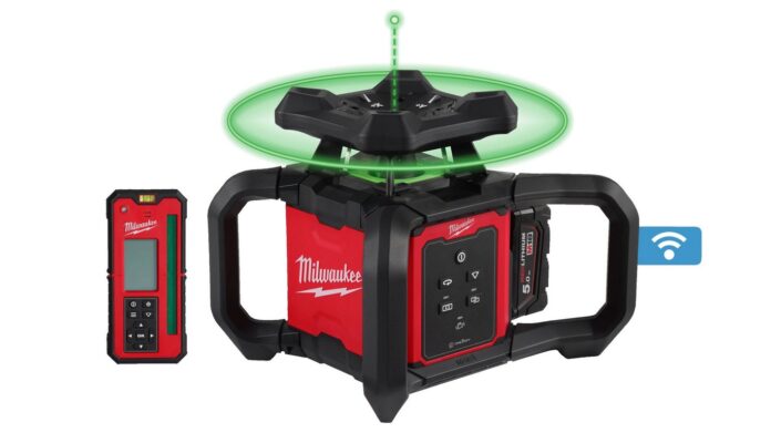 Nivela laser rotativa Milwaukee M18 RLOHVG300-501C, 300m, IP66, 360 grade, compatibil ONE-KEY, autonomie 32 ore, cu acumulator, 4933493194 Nivela laser rotativa Milwaukee M18 RLOHVG300-501C, 300m, IP66, 360 grade, compatibil ONE-KEY, autonomie 32 ore, cu acumulator, 4933493194