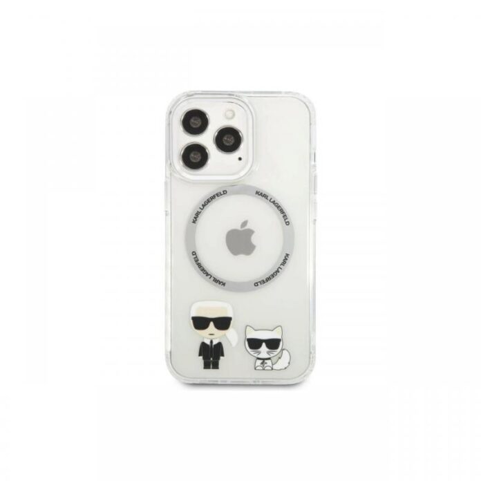 Husa Magsafe iPhone 13 Pro Karl Lagerfeld Karl & Choupette Transparent Husa Magsafe iPhone 13 Pro Karl Lagerfeld Karl & Choupette Transparent