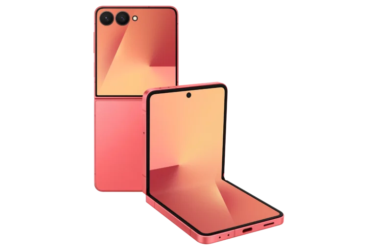 Telefon Mobil Samsung Galaxy Z Flip7 F766  256GB Flash  12GB RAM  Nano SIM + eSIM  5G  Coralred
