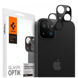 Spigen Folie Sticla Camera Glass tR Optik iPhone 15 / 15 Plus Black (2 buc/pachet) Spigen Folie Sticla Camera Glass tR Optik iPhone 15 / 15 Plus Black (2 buc/pachet)