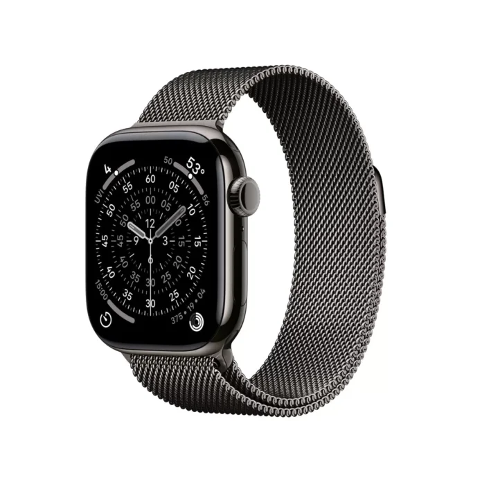 Smartwatch Apple Watch 11 GPS + Cellular 42mm Carcasa Slate Titanium Bratara Slate Milanese Loop Smartwatch Apple Watch 11 GPS + Cellular 42mm Carcasa Slate Titanium Bratara Slate Milanese Loop