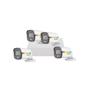 Sistem supraveghere exterior basic HikVision, 4 camere, 2 MP, lumina alba 20 m, 2.8 mm, microfon Sistem supraveghere exterior basic HikVision, 4 camere, 2 MP, lumina alba 20 m, 2.8 mm, microfon