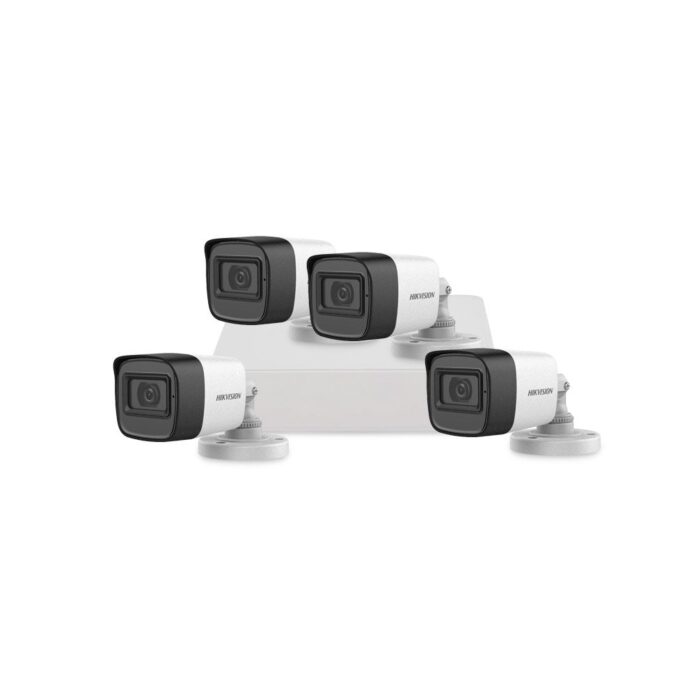 Sistem supraveghere exterior basic HikVision, 4 camere, 2 MP, IR 30 m, 2.8 mm, microfon Sistem supraveghere exterior basic HikVision, 4 camere, 2 MP, IR 30 m, 2.8 mm, microfon