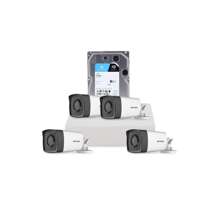 Sistem supraveghere exterior cu HDD 1 TB HikVision, 4 camere, 2 MP, IR 80 m, 3.6 mm Sistem supraveghere exterior cu HDD 1 TB HikVision, 4 camere, 2 MP, IR 80 m, 3.6 mm
