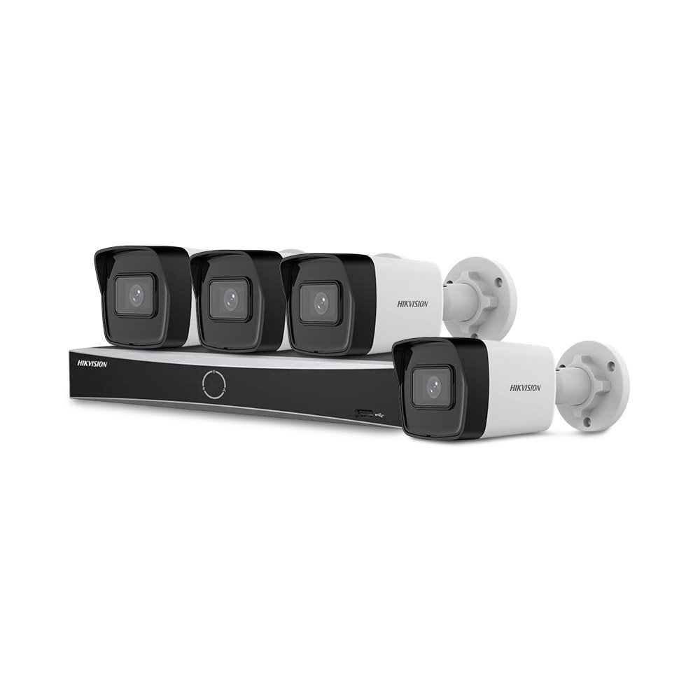 Sistem supraveghere IP exterior basic HikVision KIT-HIK-B4EXT4MP-30M-A-POE, 4 camere, 4 MP, 2.8 mm, IR 30 m, PoE Sistem supraveghere IP exterior basic HikVision KIT-HIK-B4EXT4MP-30M-A-POE, 4 camere, 4 MP, 2.8 mm, IR 30 m, PoE