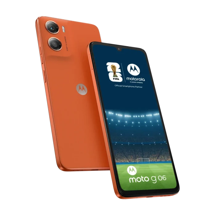 Telefon Mobil Motorola Moto G06 256GB Flash 4GB RAM Dual SIM 4G Arabesque Orange Telefon Mobil Motorola Moto G06 256GB Flash 4GB RAM Dual SIM 4G Arabesque Orange