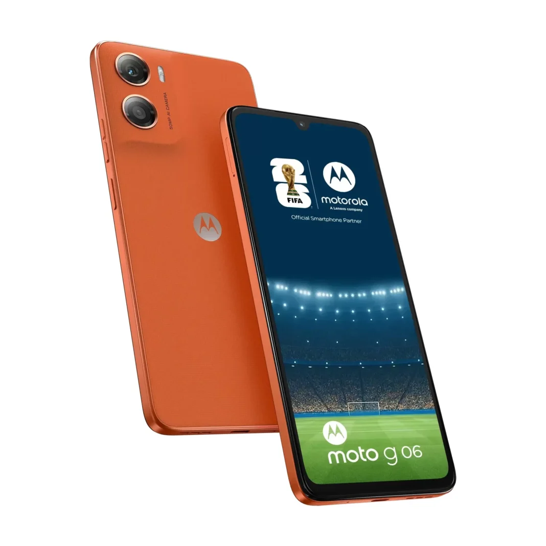 Telefon Mobil Motorola Moto G06 64GB Flash 4GB RAM Dual SIM 4G Arabesque Orange Telefon Mobil Motorola Moto G06 64GB Flash 4GB RAM Dual SIM 4G Arabesque Orange
