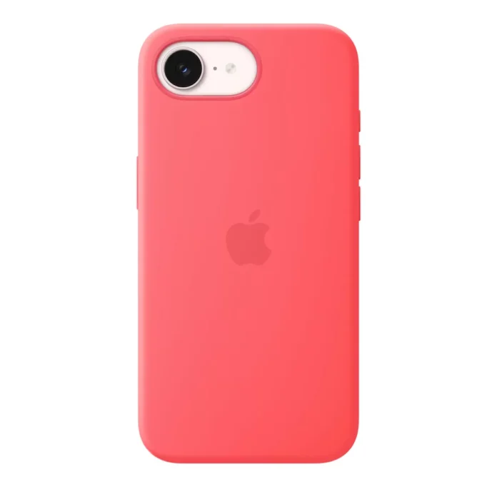 Husa de protectie Apple Silicone Case cu MagSafe pentru iPhone 17e Silicon Bright Guava Husa de protectie Apple Silicone Case cu MagSafe pentru iPhone 17e Silicon Bright Guava