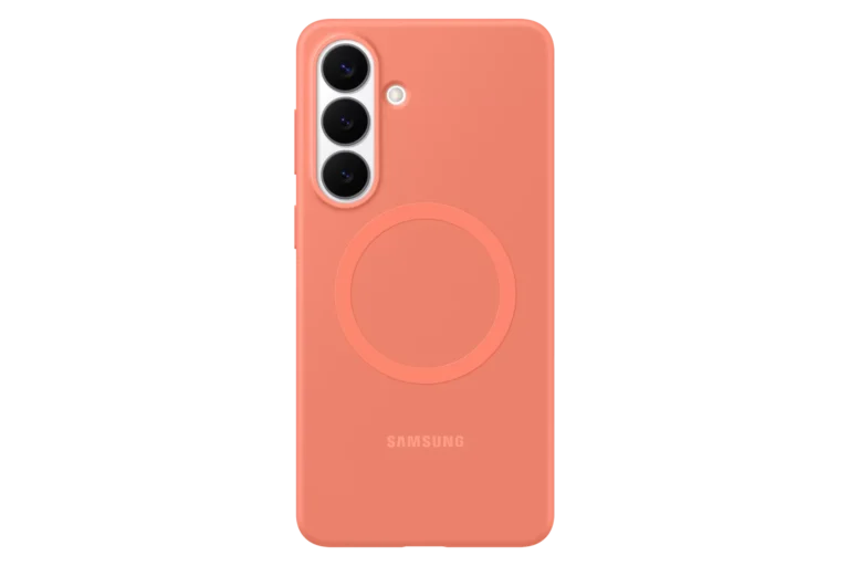 Husa Samsung Silicone Magnet Case pentru Galaxy S26 Plus  Coralred