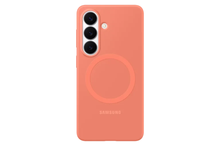 Husa Samsung Silicone Magnet Case pentru Galaxy S26  Coralred