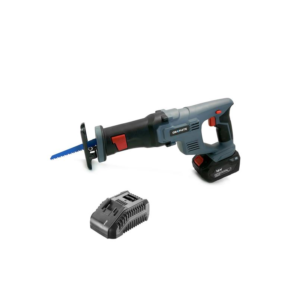 Fierastrau tip sabie cu acumulator 2 Ah, incarcator 18 V Li-ion, Graphite Energy Fierastrau tip sabie cu acumulator 2 Ah, incarcator 18 V Li-ion, Graphite Energy