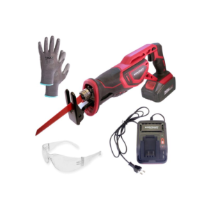 Fierastrau tip sabie, cu acumulator, 20 V, 4.0 Ah-Li ion, incarcator + cadou ochelari, manusi, WORCRAFT Fierastrau tip sabie, cu acumulator, 20 V, 4.0 Ah-Li ion, incarcator + cadou ochelari, manusi, WORCRAFT