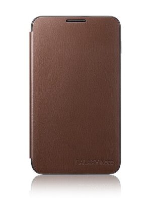 Husa Samsung Flip Cover EFC-1E1CDECSTD pentru Galaxy Note, Maro Husa Samsung Flip Cover EFC-1E1CDECSTD pentru Galaxy Note, Maro