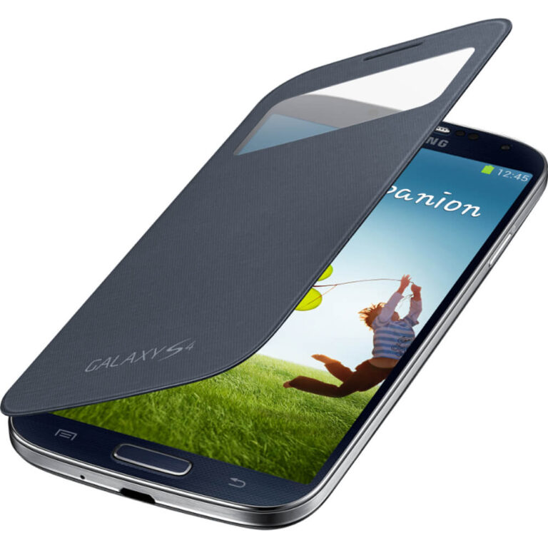 Husa Samsung S-View EF-CI950BBEGWW pentru Galaxy S4 i9505, Negru