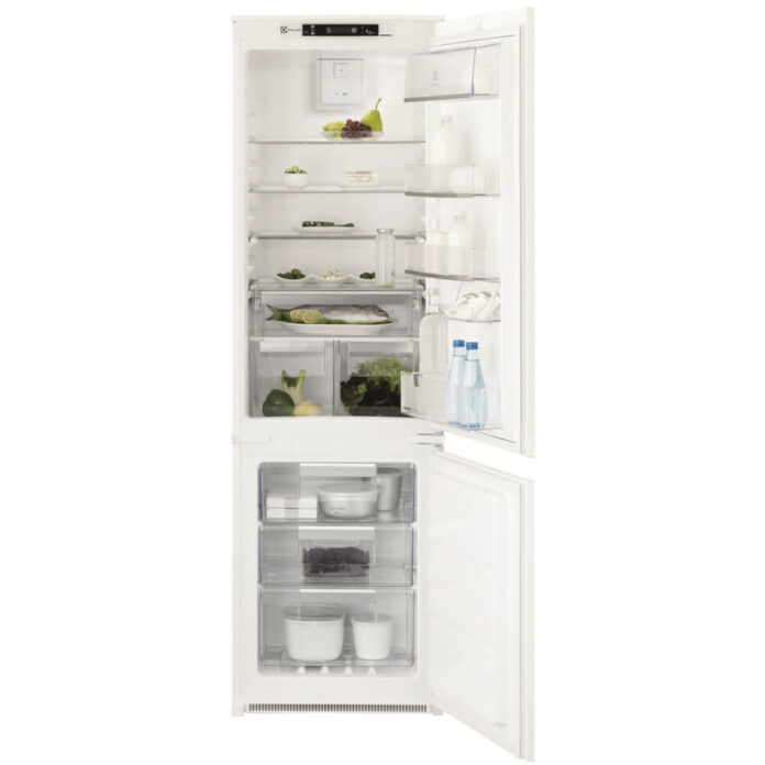 Combina frigorifica incorporabila Electrolux ENN2853COW, 263 l, Clasa G, No Frost, Alb Combina frigorifica incorporabila Electrolux ENN2853COW, 263 l, Clasa G, No Frost, Alb