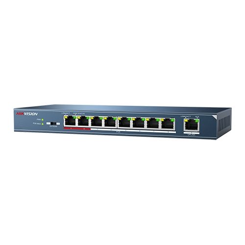 Switch 8 porturi PoE, 1 port uplink- HIKVISION Switch 8 porturi PoE, 1 port uplink- HIKVISION