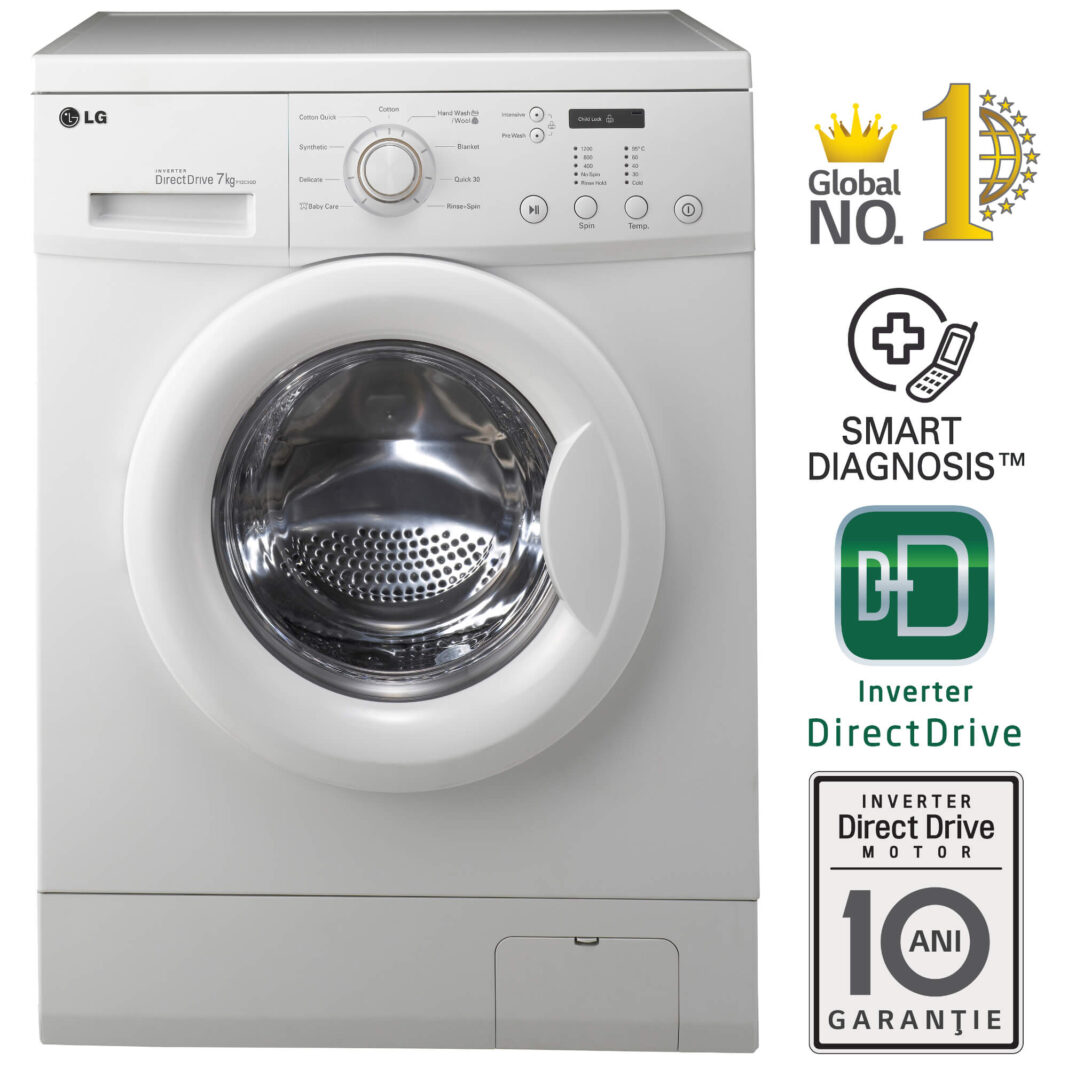 Masina de spalat rufe LG F12C3QD, 7 kg, 1200 RPM, Clasa A++, Alb