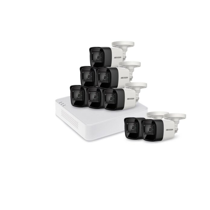 Sistem supraveghere exterior basic HikVision, 8 camere, 8 MP, IR 30 m, 2.8 mm Sistem supraveghere exterior basic HikVision, 8 camere, 8 MP, IR 30 m, 2.8 mm