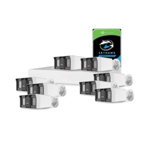 Sistem supraveghere exterior cu HDD 2 TB HikVision, 8 camere, 2 MP, IR/lumina alba 60 m, 2.8 mm, microfon Sistem supraveghere exterior cu HDD 2 TB HikVision, 8 camere, 2 MP, IR/lumina alba 60 m, 2.8 mm, microfon