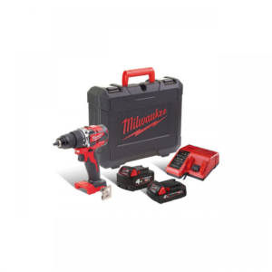 Masina de gaurit/insurubat cu percutie cu acumulatori, 1 x 4.0Ah, 1 x 2.0AH, 18V, Li-Ion, 60Nm, Milwaukee, tip M18CBLPD-422C Masina de gaurit/insurubat cu percutie cu acumulatori, 1 x 4.0Ah, 1 x 2.0AH, 18V, Li-Ion, 60Nm, Milwaukee, tip M18CBLPD-422C
