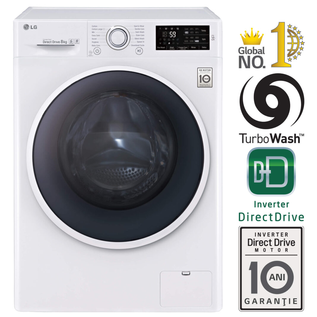 Masina de spalat rufe LG F14U2TDN0, 8 kg, 1400 rpm, Clasa A+++, Alb Masina de spalat rufe LG F14U2TDN0, 8 kg, 1400 rpm, Clasa A+++, Alb