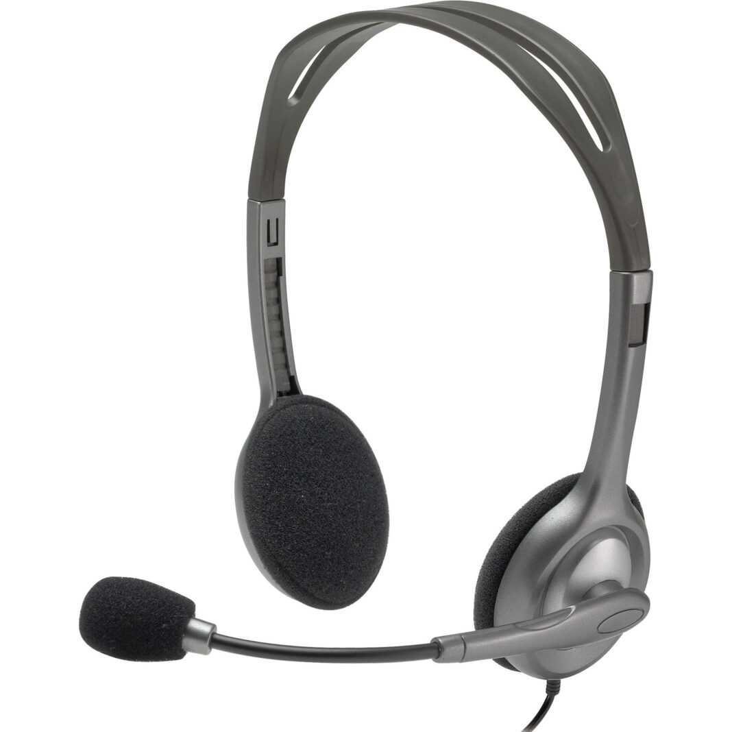 Casti PC On-Ear Logitech H111 981-000593, Gri Casti PC On-Ear Logitech H111 981-000593, Gri