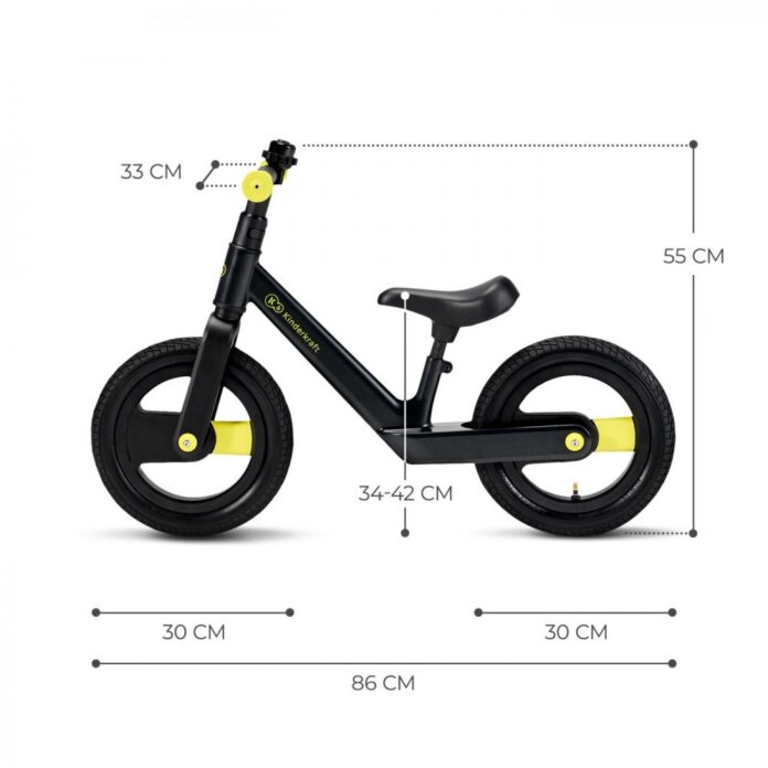 Bicicleta copii fara pedale Kinderkraft Goswift black 12 inch, scaun reglabil pe inaltime 34-42 cm, varsta 3-6 ani, cadru magneziu, roti gonflabile, ghidon reglabil pe inaltime Bicicleta copii fara pedale Kinderkraft Goswift black 12 inch, scaun reglabil pe inaltime 34-42 cm, varsta 3-6 ani, cadru magneziu, roti gonflabile, ghidon reglabil pe inaltime