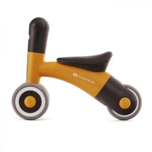 Tricicleta copii de echilibru Kinderkraft Minibi honey yellow, varsta 1- 3 ani, inaltimea de la sol la sa 24-27 cm, Roti spuma EVA, cadru PP, limitarea unghiului de viraj al ghidonului Tricicleta copii de echilibru Kinderkraft Minibi honey yellow, varsta 1- 3 ani, inaltimea de la sol la sa 24-27 cm, Roti spuma EVA, cadru PP, limitarea unghiului de viraj al ghidonului