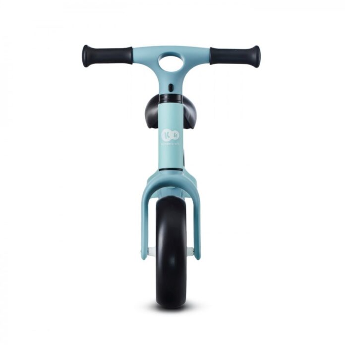 Bicicleta copii fara pedale Kinderkraft Tove summer mint 8 inch, roti spuma EVA, scaun reglabil 31-34,5 cm, greutate redusa, manere de transport, Unghi de viraj limitat, varsta 2-4 ani
