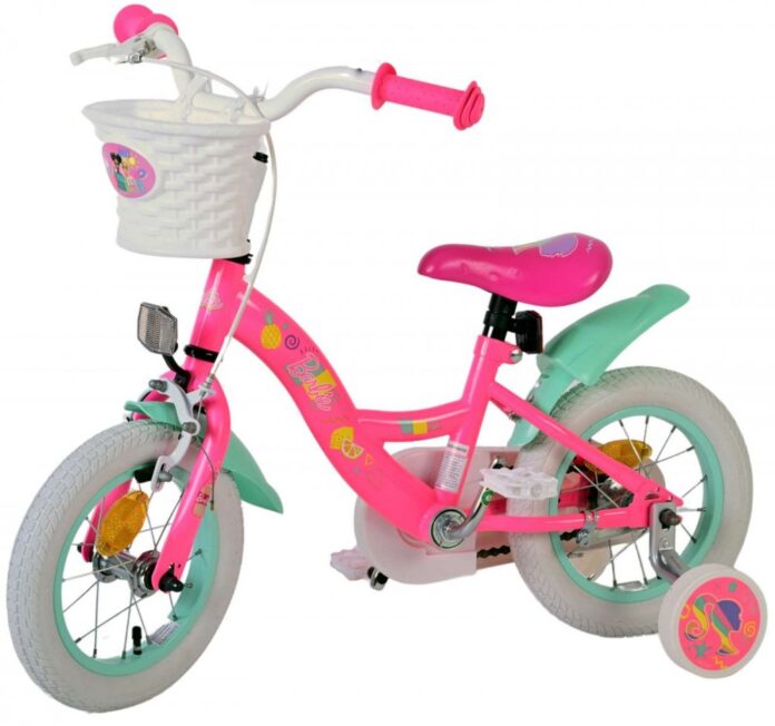 Bicicleta pentru copii EL Barbie 12 inch, frana de mana pe roata fata, scaun si ghidon reglabil, spite metalice, roti gonflabile, stopuri reflectorizante Bicicleta pentru copii EL Barbie 12 inch, frana de mana pe roata fata, scaun si ghidon reglabil, spite metalice, roti gonflabile, stopuri reflectorizante