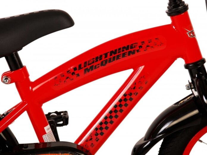 Bicicleta pentru copii EL Disney Cars 12 inch CB, frana de mana pe roata fata, scaun si ghidon reglabil, spite metalice, roti gonflabile, stopuri reflectorizante Bicicleta pentru copii EL Disney Cars 12 inch CB, frana de mana pe roata fata, scaun si ghidon reglabil, spite metalice, roti gonflabile, stopuri reflectorizante