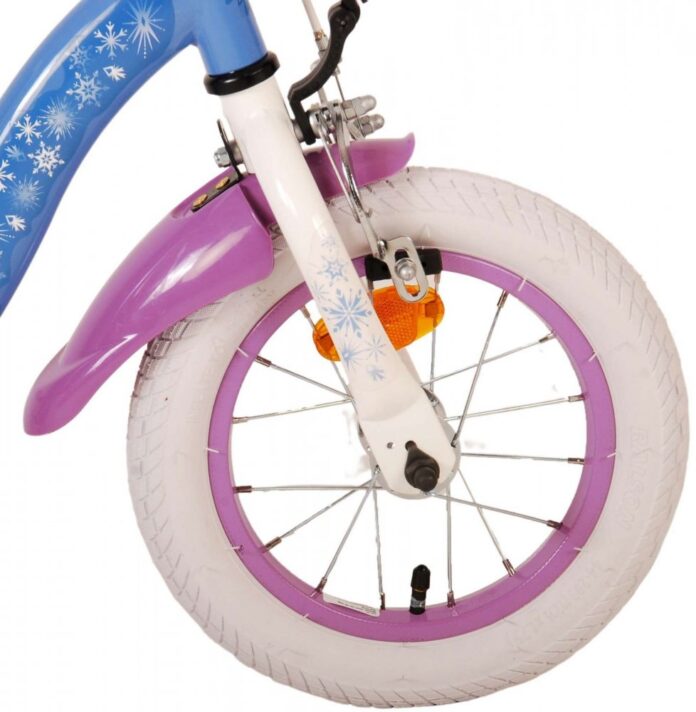 Bicicleta pentru copii EL Disney Frozen 12 inch CB, frana de mana pe roata fata, scaun si ghidon reglabil, spite metalice, roti gonflabile, stopuri reflectorizante Bicicleta pentru copii EL Disney Frozen 12 inch CB, frana de mana pe roata fata, scaun si ghidon reglabil, spite metalice, roti gonflabile, stopuri reflectorizante