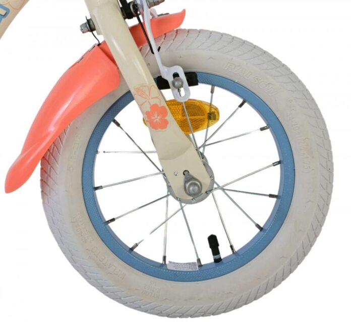 Bicicleta pentru copii EL Disney Stitch 12 inch, frana de mana pe ambele roti, scaun si ghidon reglabil, spite metalice, roti gonflabile, stopuri reflectorizante