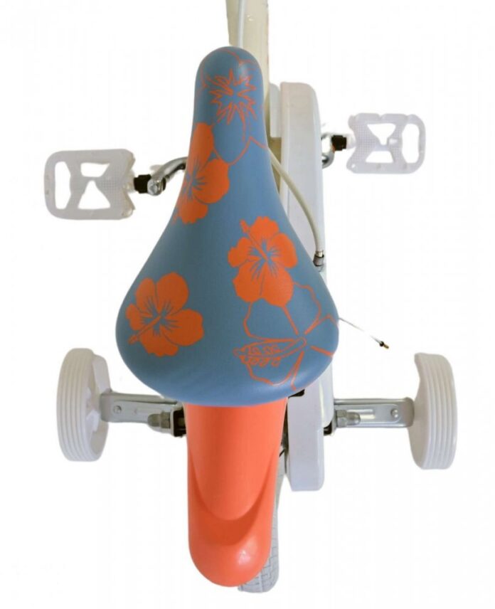 Bicicleta pentru copii EL Disney Stitch 12 inch, frana de mana pe ambele roti, scaun si ghidon reglabil, spite metalice, roti gonflabile, stopuri reflectorizante