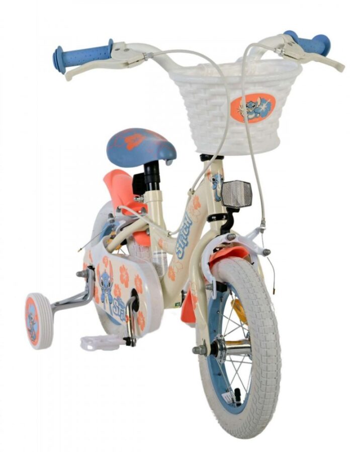 Bicicleta pentru copii EL Disney Stitch 12 inch, frana de mana pe ambele roti, scaun si ghidon reglabil, spite metalice, roti gonflabile, stopuri reflectorizante Bicicleta pentru copii EL Disney Stitch 12 inch, frana de mana pe ambele roti, scaun si ghidon reglabil, spite metalice, roti gonflabile, stopuri reflectorizante